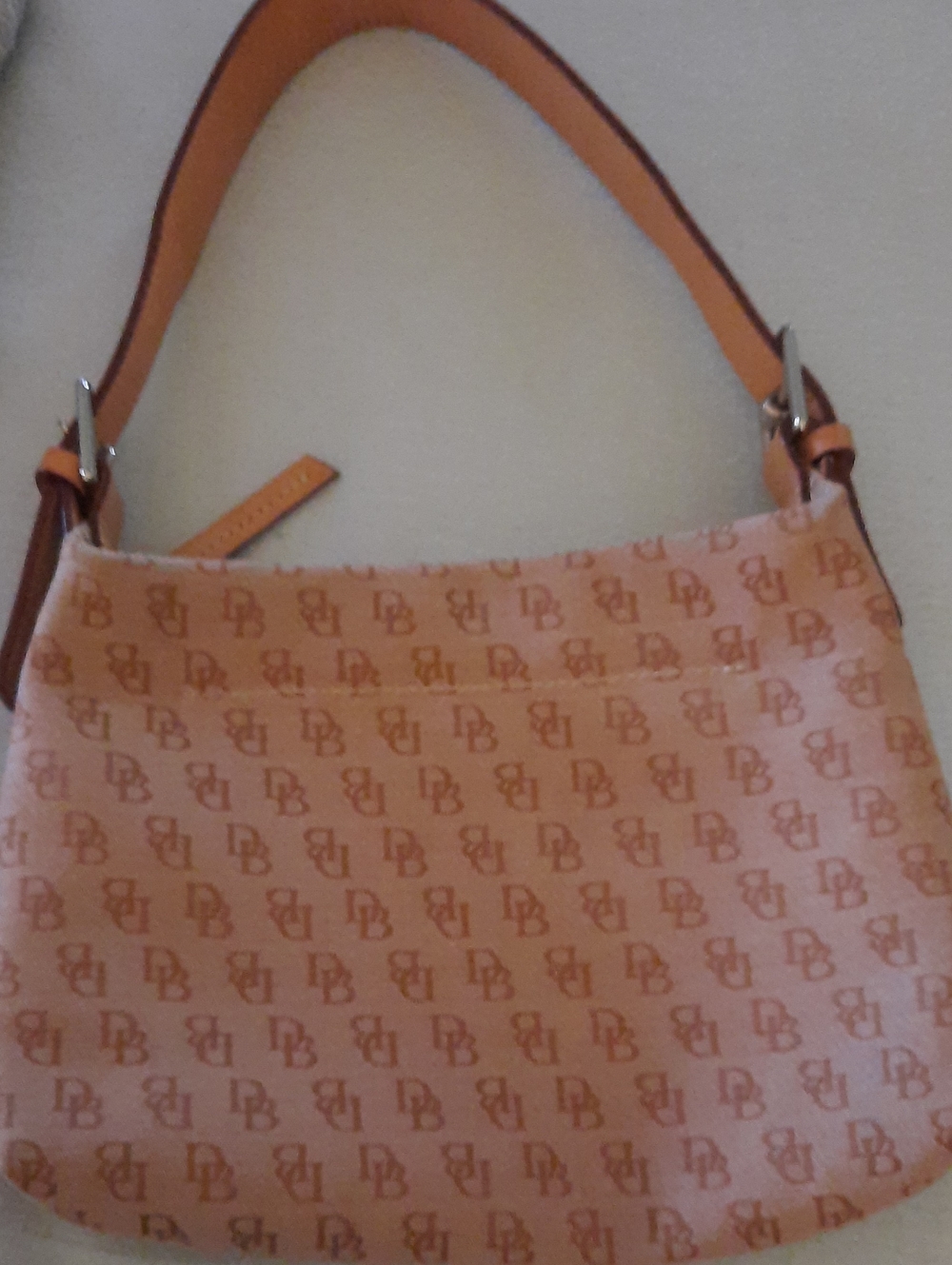 Designer-Inspired Pink Monogram Shoulder Bag